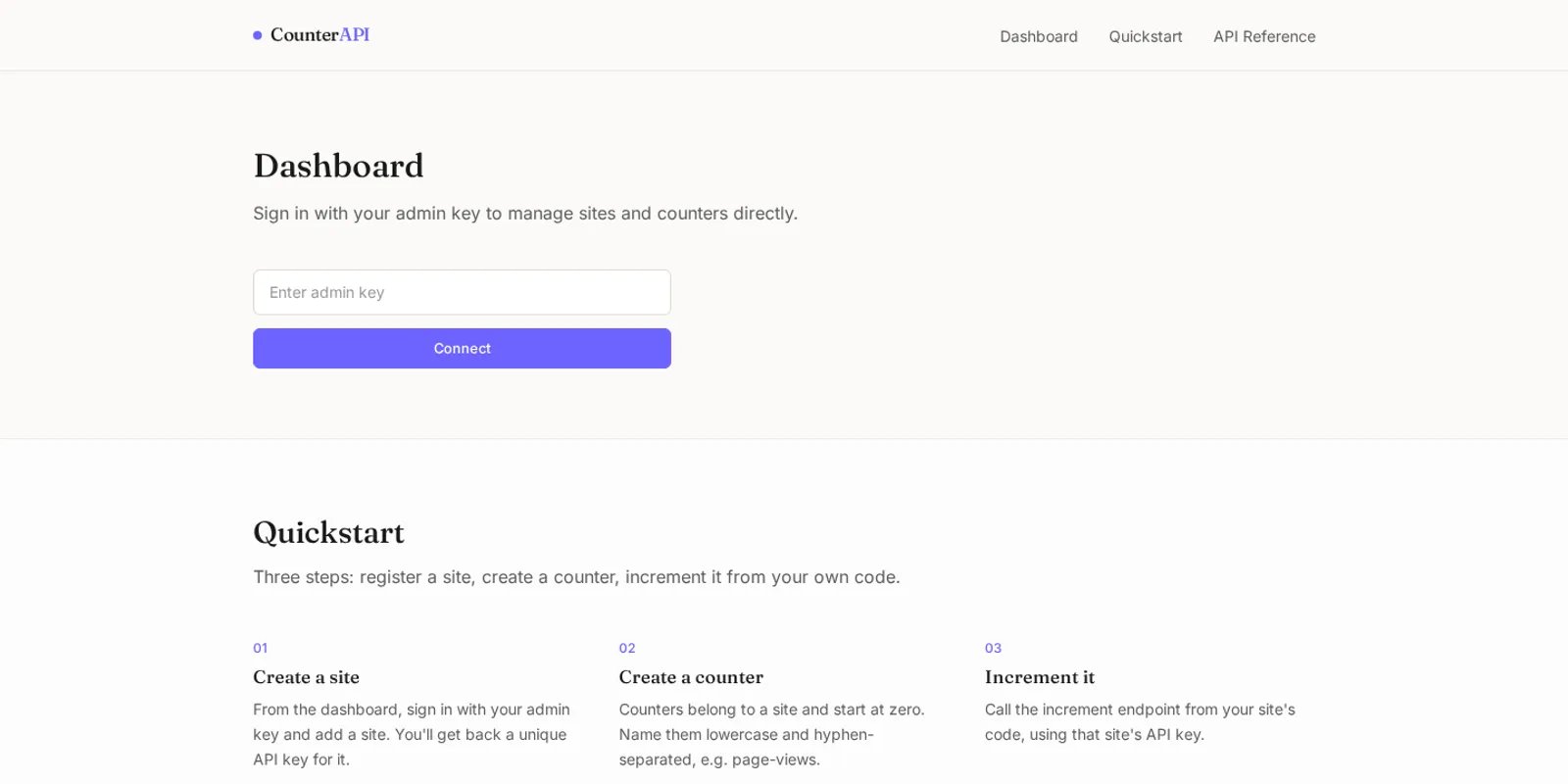 CounterAPI preview screenshot